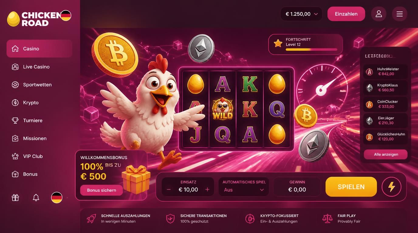Bild zeigt Casino-Demo mit Fokus auf Free Spins und Krypto-Tempo.